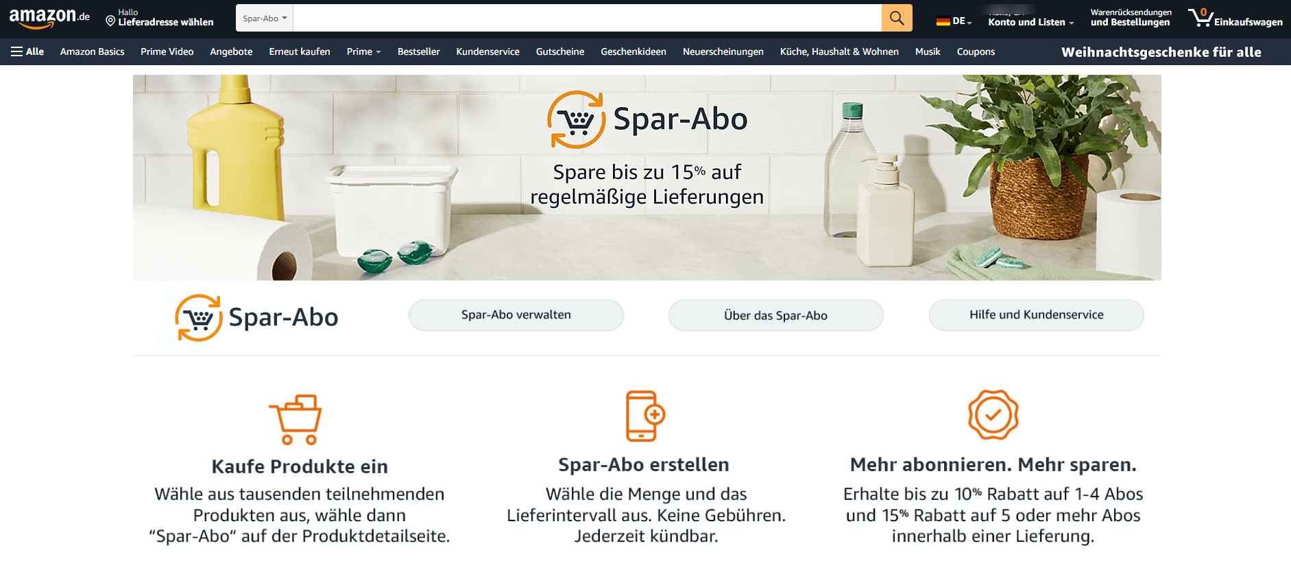 Amazon Spar-Abo